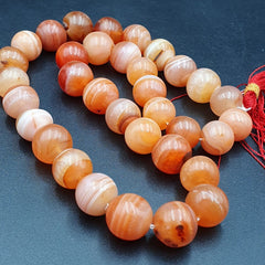 Buddhist Rosary Mala Prayer beads Tibet Nepal pink Himalayan Agate Beads