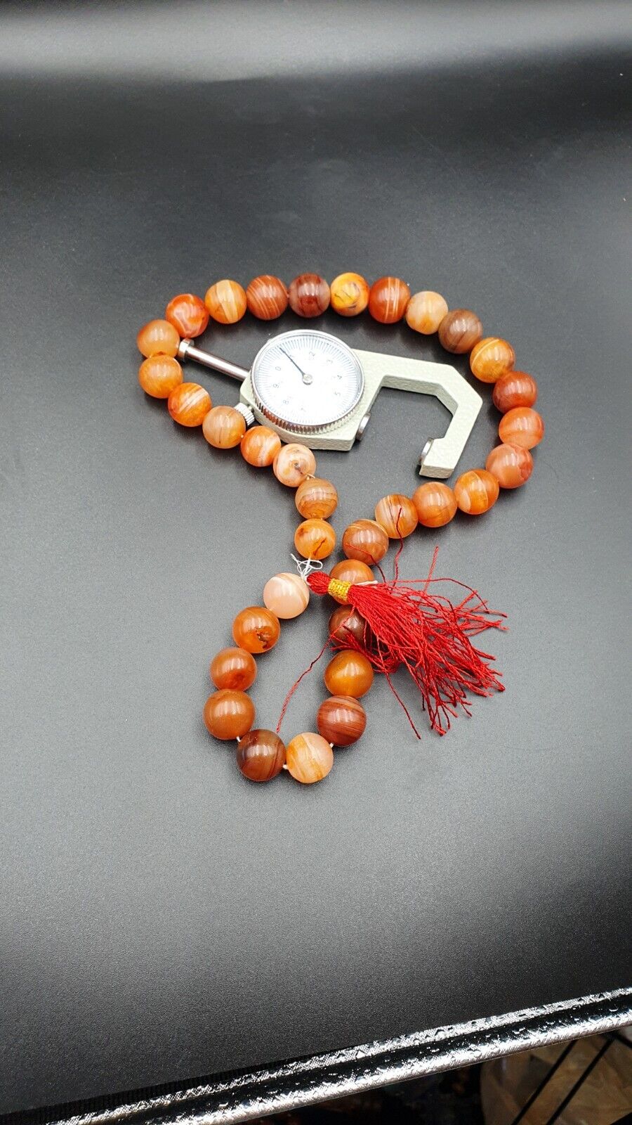Buddhist Rosary Mala Prayer beads Tibet Nepal pink Himalayan Agate Beads