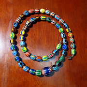 East Oasis Venetian Inspired Multicolour Chevron Bead Necklace No 108, 26 Inch
