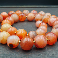 Antique Indo Tibetan Carnelian Old Agate Beads Tribal Beads Jewelry necklace
