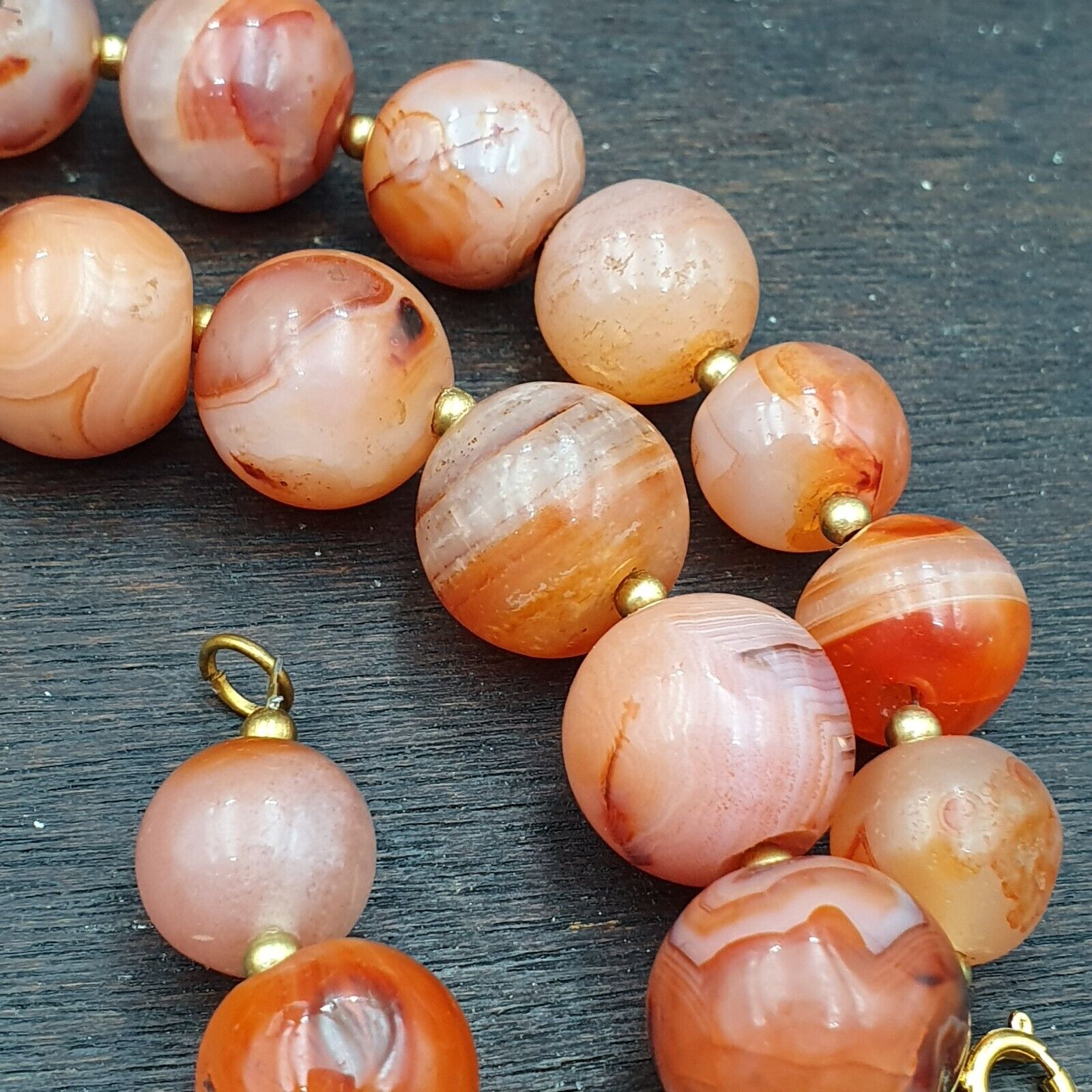 Antique Indo Tibetan Carnelian Old Agate Beads Tribal Beads Jewelry necklace