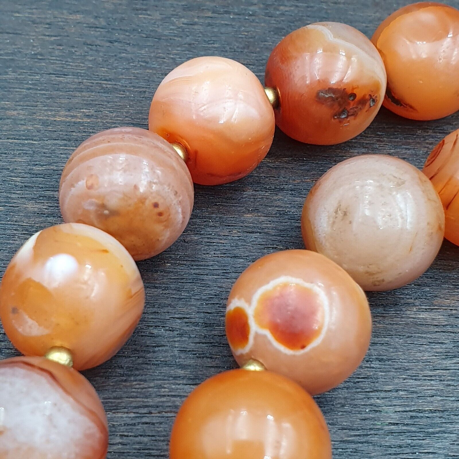 Antique Indo Tibetan Carnelian Old Agate Beads Tribal Beads Jewelry necklace