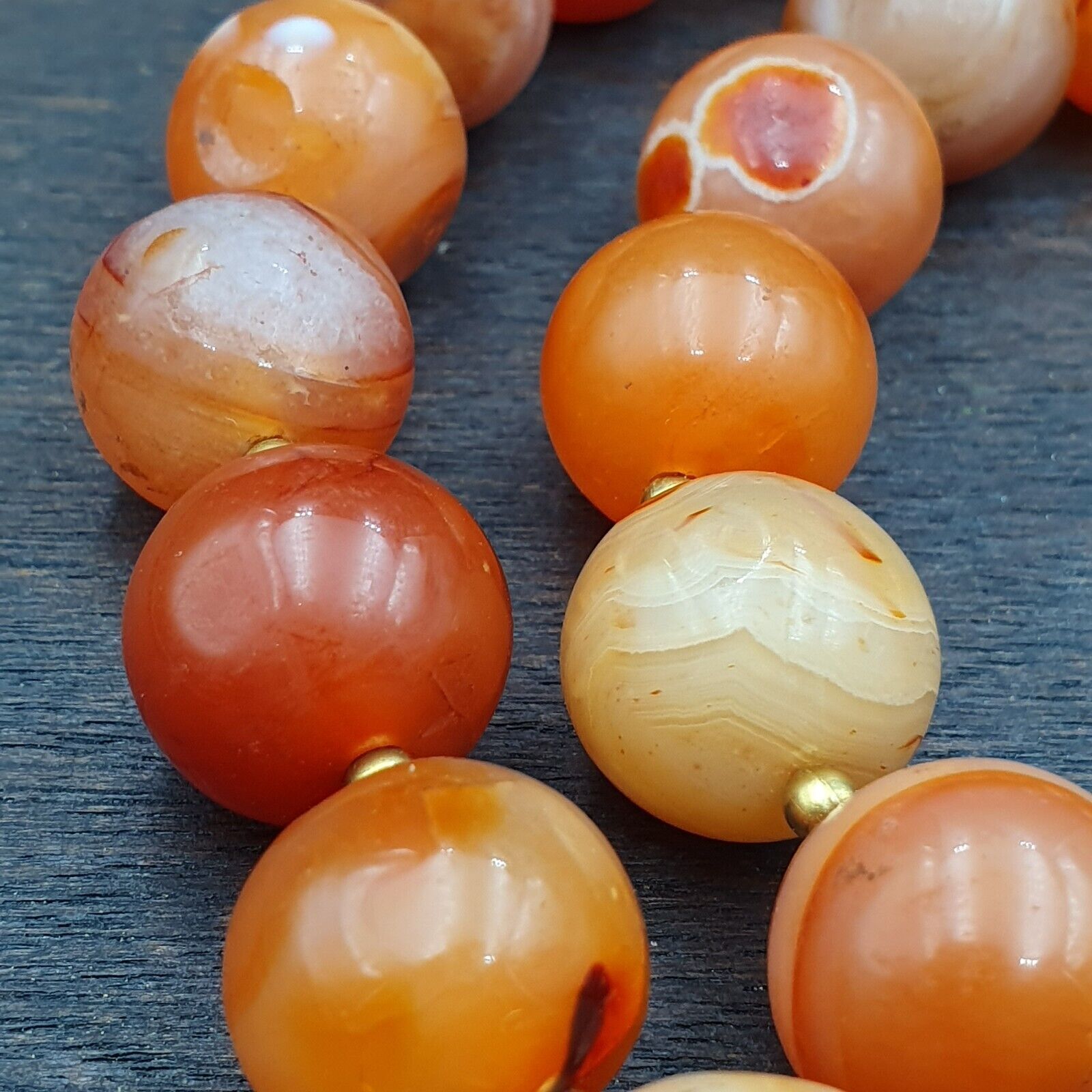 Antique Indo Tibetan Carnelian Old Agate Beads Tribal Beads Jewelry necklace