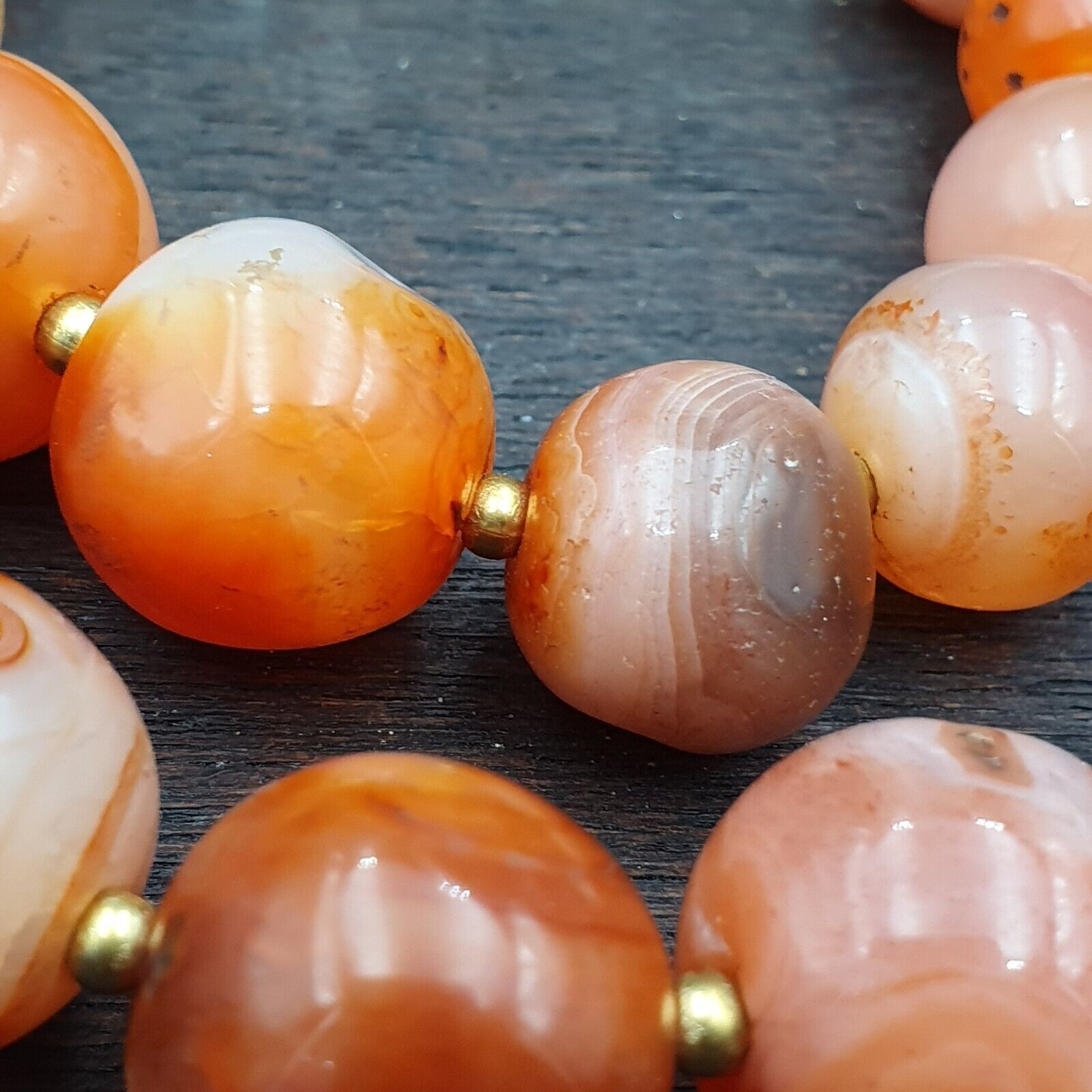 Antique Indo Tibetan Carnelian Old Agate Beads Tribal Beads Jewelry necklace