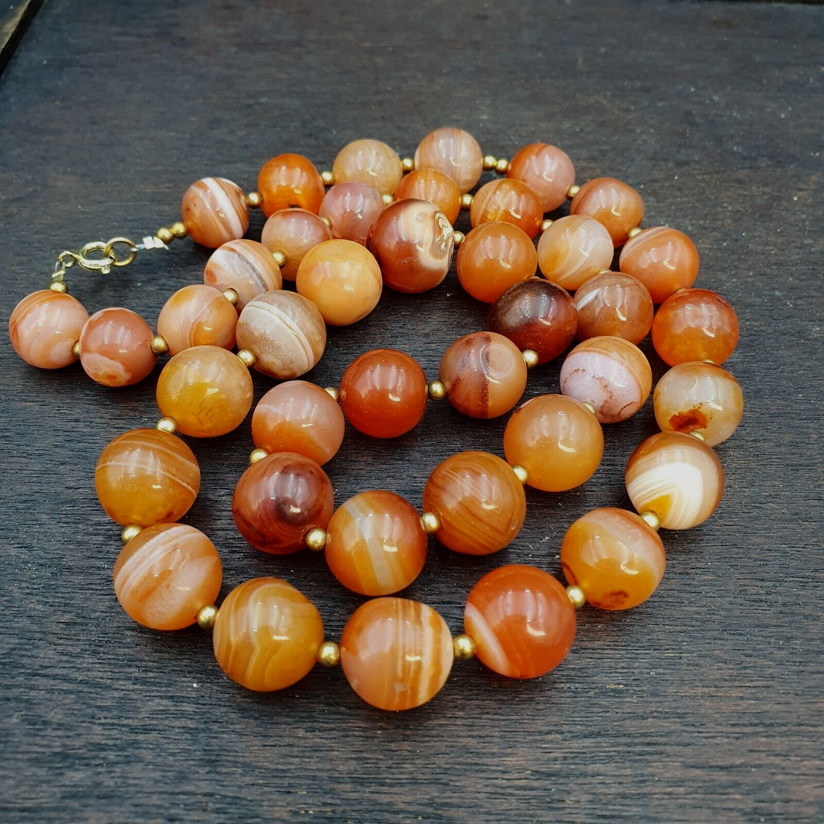 Old Antique Indo Tibetan Carnelian Agate Beads Carnelian Beads Jewelry Necklace