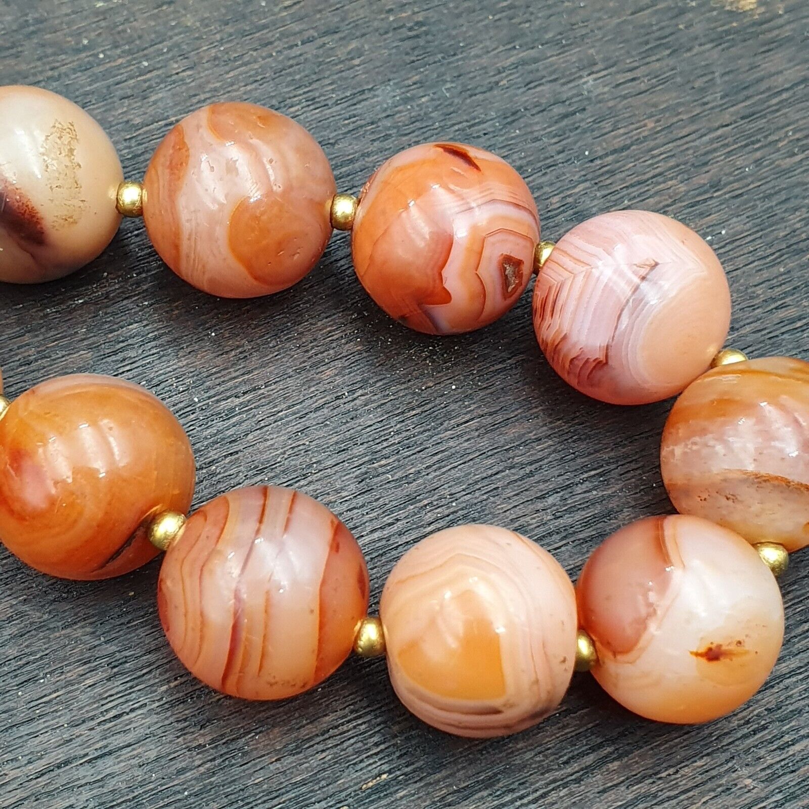 Antique Indo Tibetan Carnelian Old Agate Beads Tribal Beads Jewelry necklace