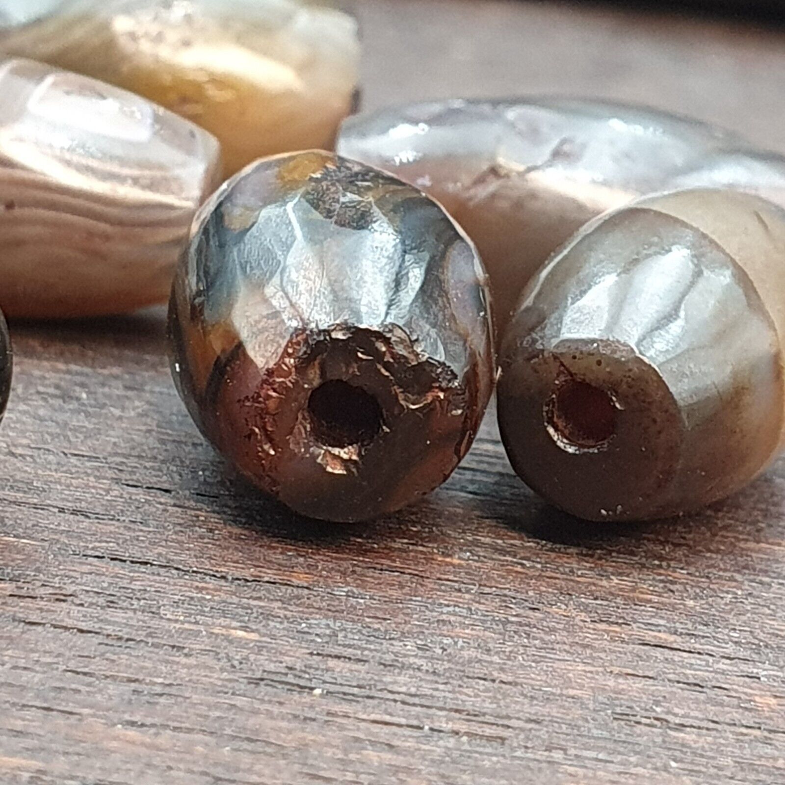 Himalayan Tibetan Bhutan Nepalese Afghani Indian Old Agate Beads Artifacts Lot