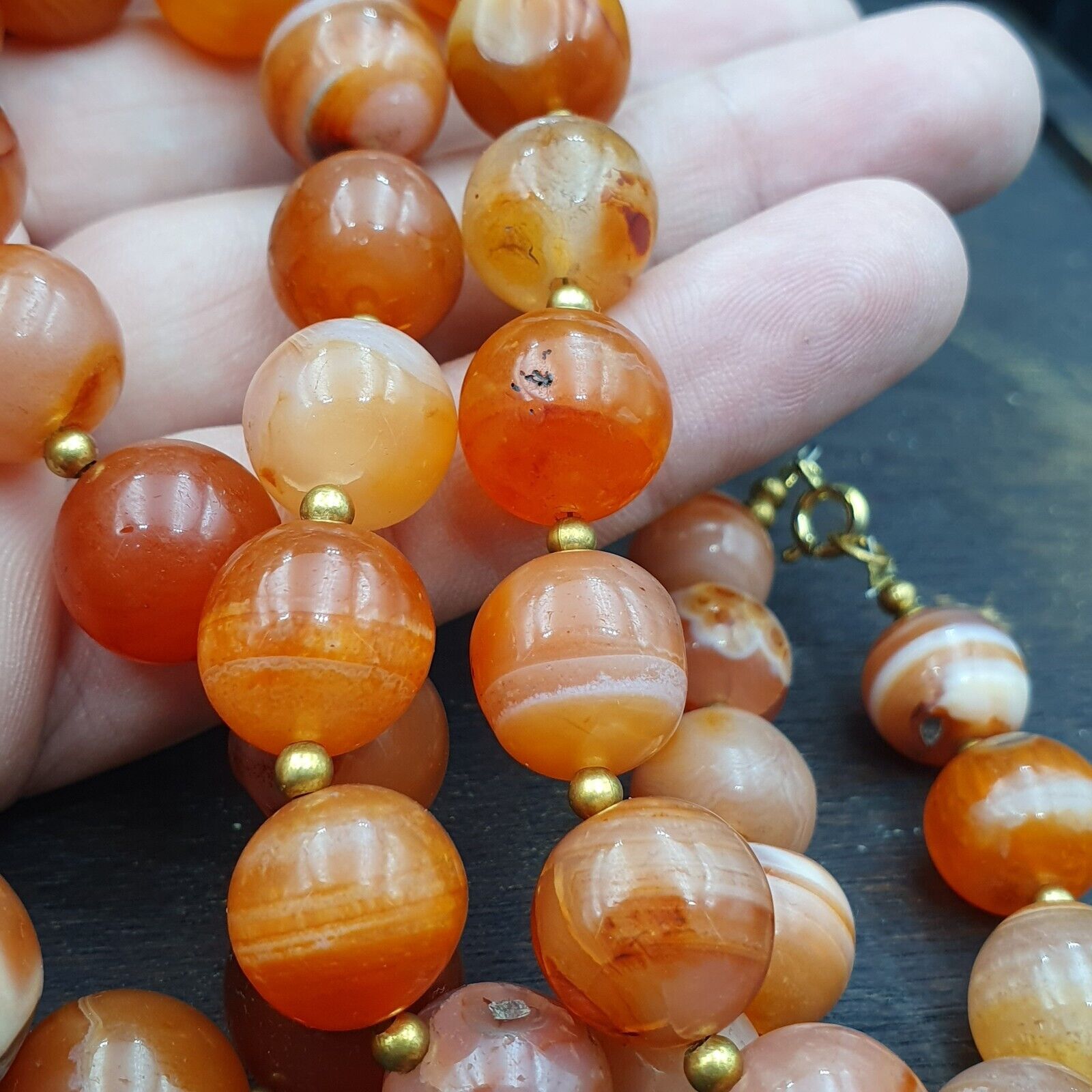 Old Antique Indo Tibetan Carnelian Agate Beads carnelian Beads Jewelry necklace