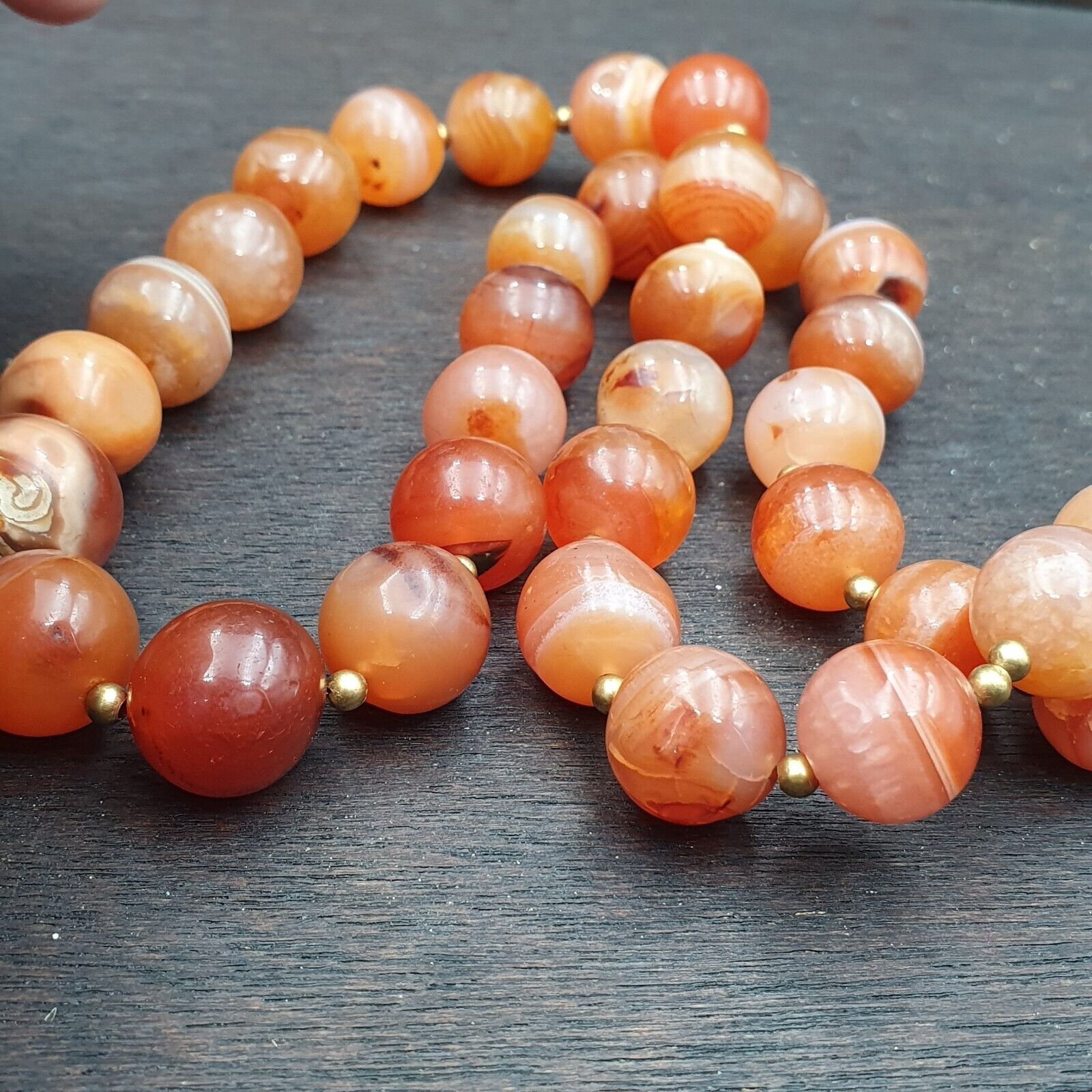 Old Antique Indo Tibetan Carnelian Agate Beads carnelian Beads Jewelry necklace