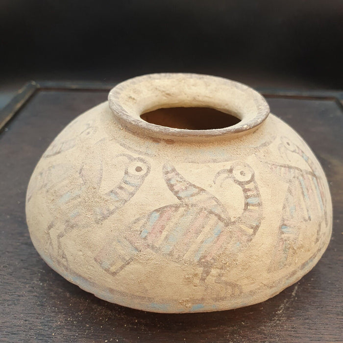 Ancient Indus Valley Pottery with Mysterious Animals Painting Terracotta Pot