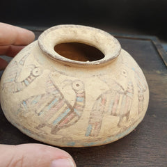 Ancient Indus Valley Pottery With Mysterious Animals painting Terracotta pot