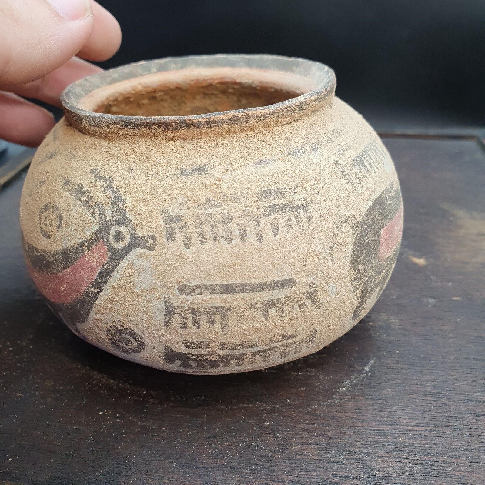 Ancient Indus Valley Pottery With Mysterious Animals painting