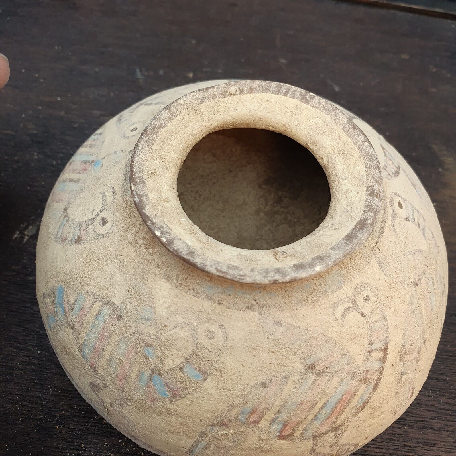 Ancient Indus Valley Pottery With Mysterious Animals painting Terracotta pot