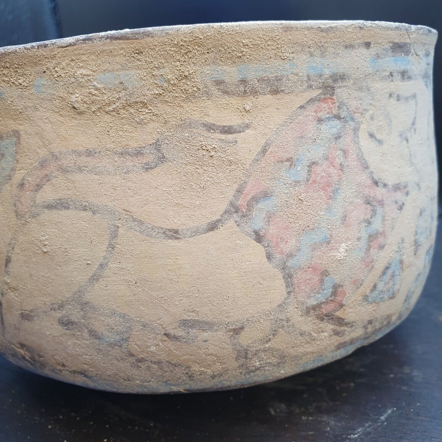 古代印度河流域陶器與神秘動物畫赤土碗