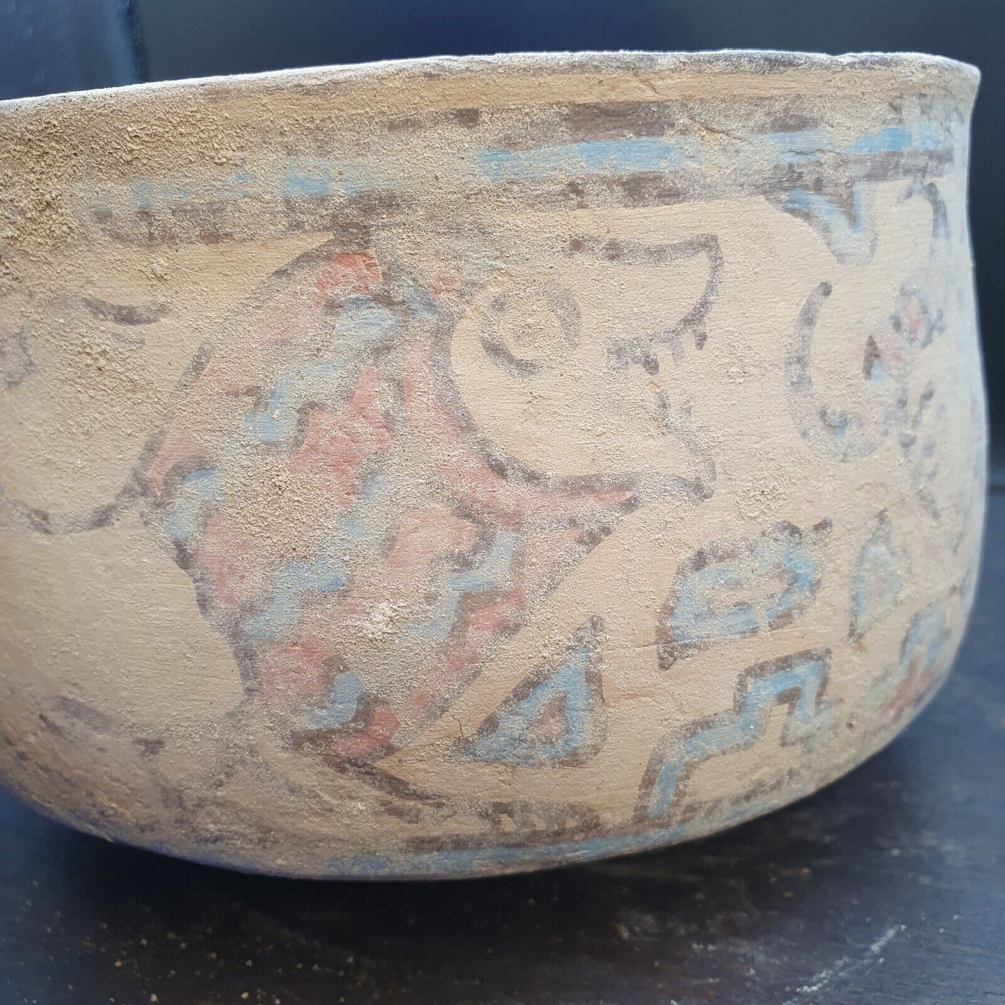 古代印度河流域陶器與神秘動物畫赤土碗