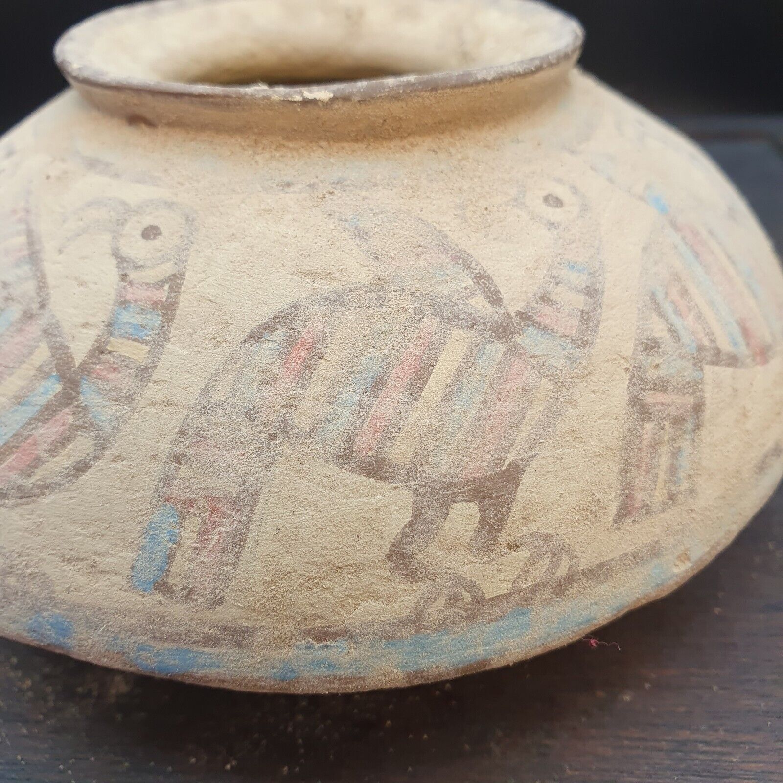 Ancient Indus Valley Pottery With Mysterious Animals painting Terracotta pot