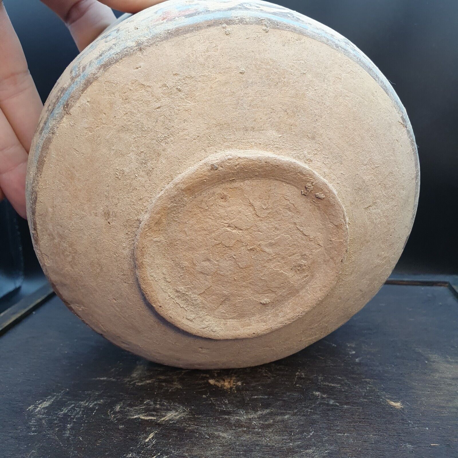 Ancient Indus Valley Pottery With Mysterious Animals painting Terracotta Bowl