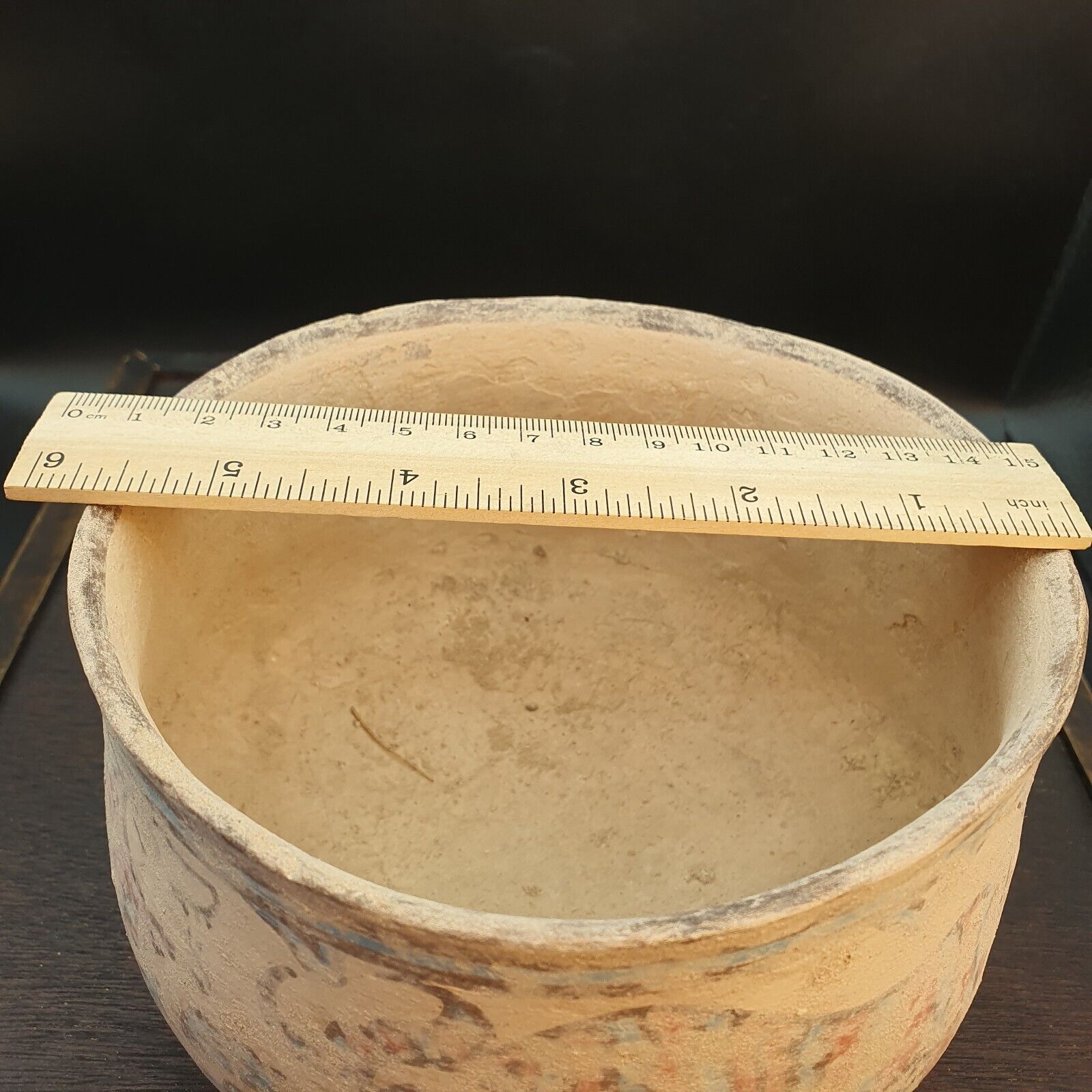 Ancient Indus Valley Pottery With Mysterious Animals painting Terracotta Bowl