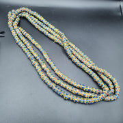 East Oasis Vintage Chevron and Fancy Glass Beaded Necklaces, Lot of 3 Strands