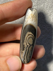 Rare Old Himalayan Indo Tibetan Nepal Antique Eye Agate Dzi Bead B#358