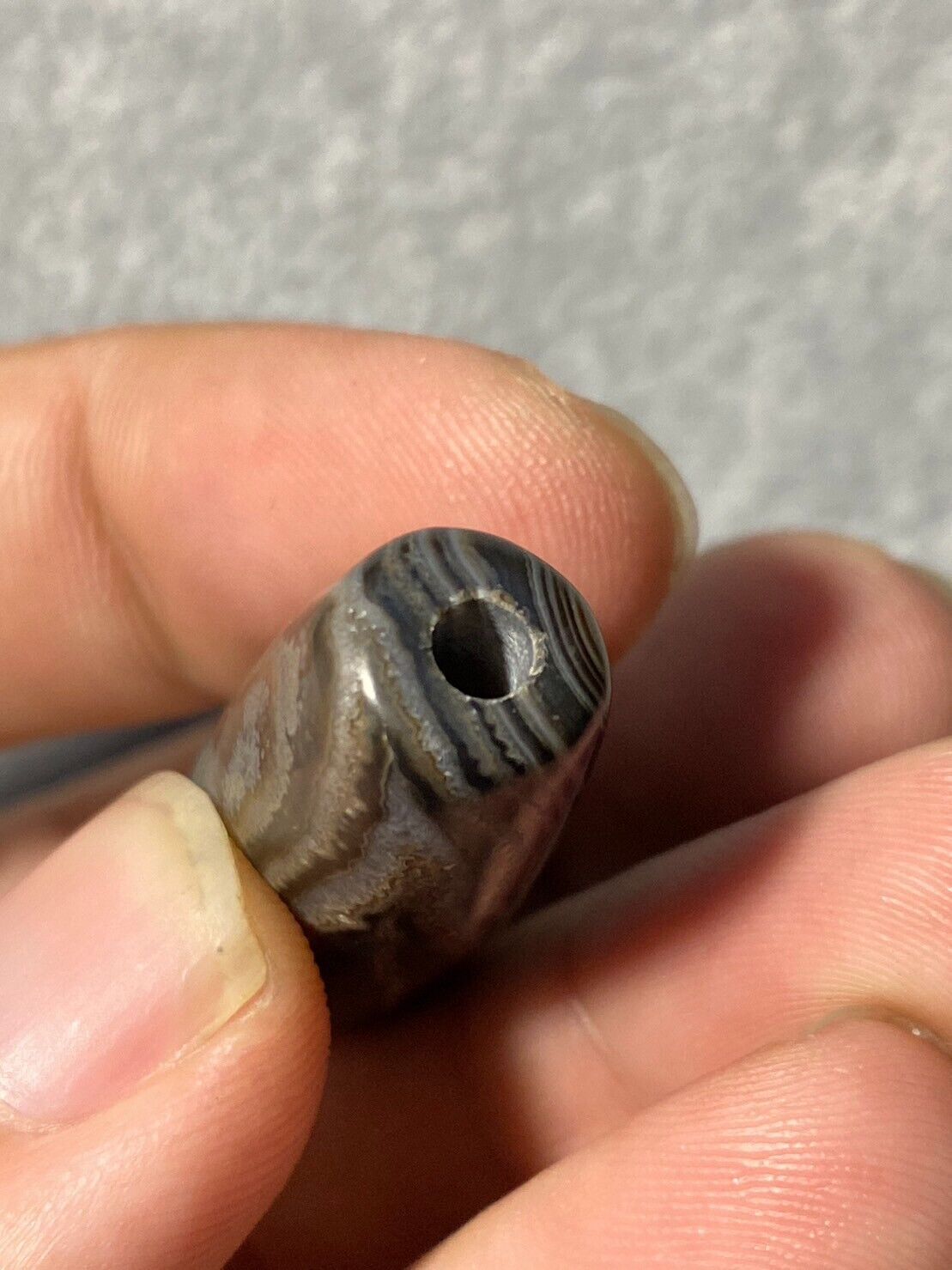 Rare Old Himalayan Indo Tibetan Nepal Antique Eye Agate Dzi Bead B#358