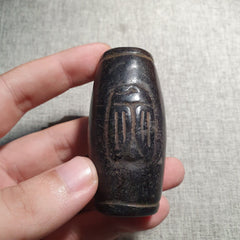 Antique Stone Jade mysterious Animal carving stone Amulet Bead Magnetic Stone #5