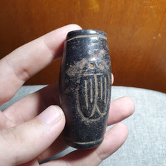 Antique Stone Jade mysterious Animal carving stone Amulet Bead Magnetic Stone #5