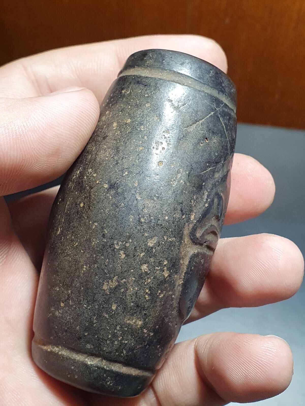 Antique Stone Jade mysterious Animal carving stone Amulet Bead Magnetic Stone 09