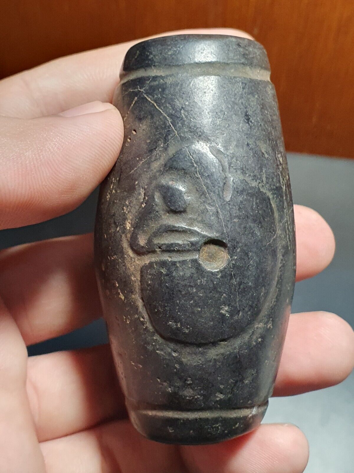Antique Stone Jade mysterious Animal carving stone Amulet Bead Magnetic Stone 09