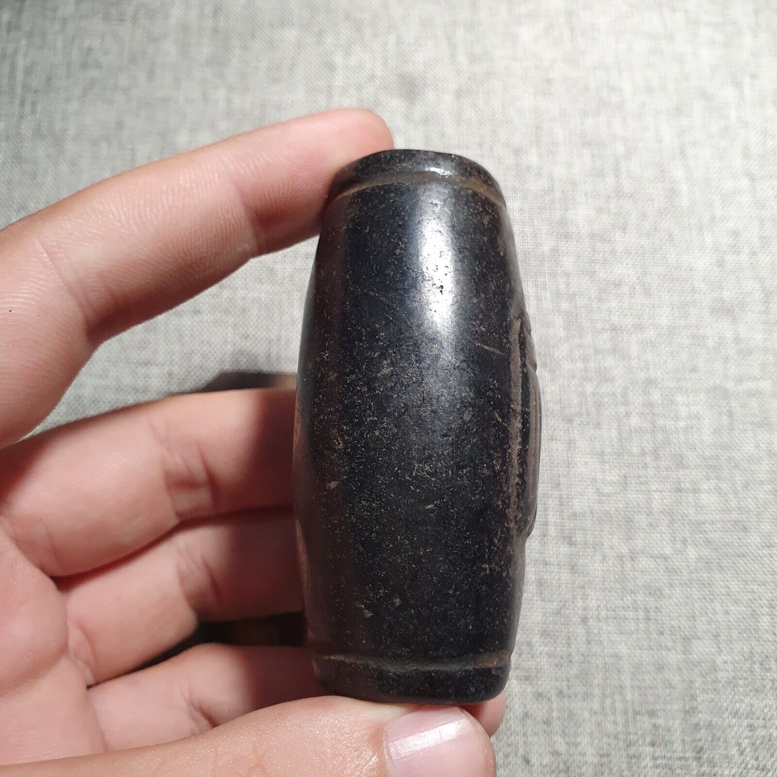 Antique Stone Jade mysterious Animal carving stone Amulet Bead Magnetic Stone #5