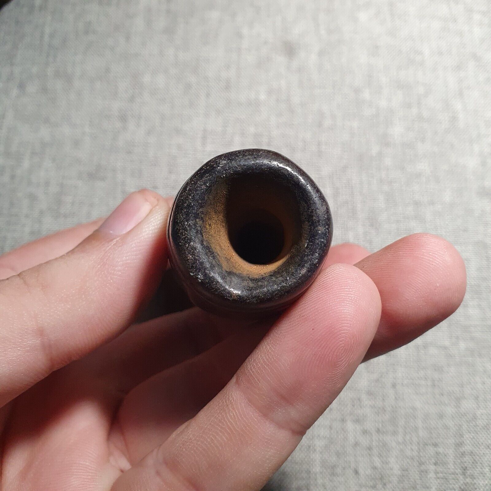 Antique Stone Jade mysterious Animal carving stone Amulet Bead Magnetic Stone #5