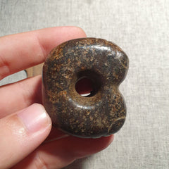 Antique Stone Jade mysterious Animal carving stone Amulet Bead Magnetic Stone #8
