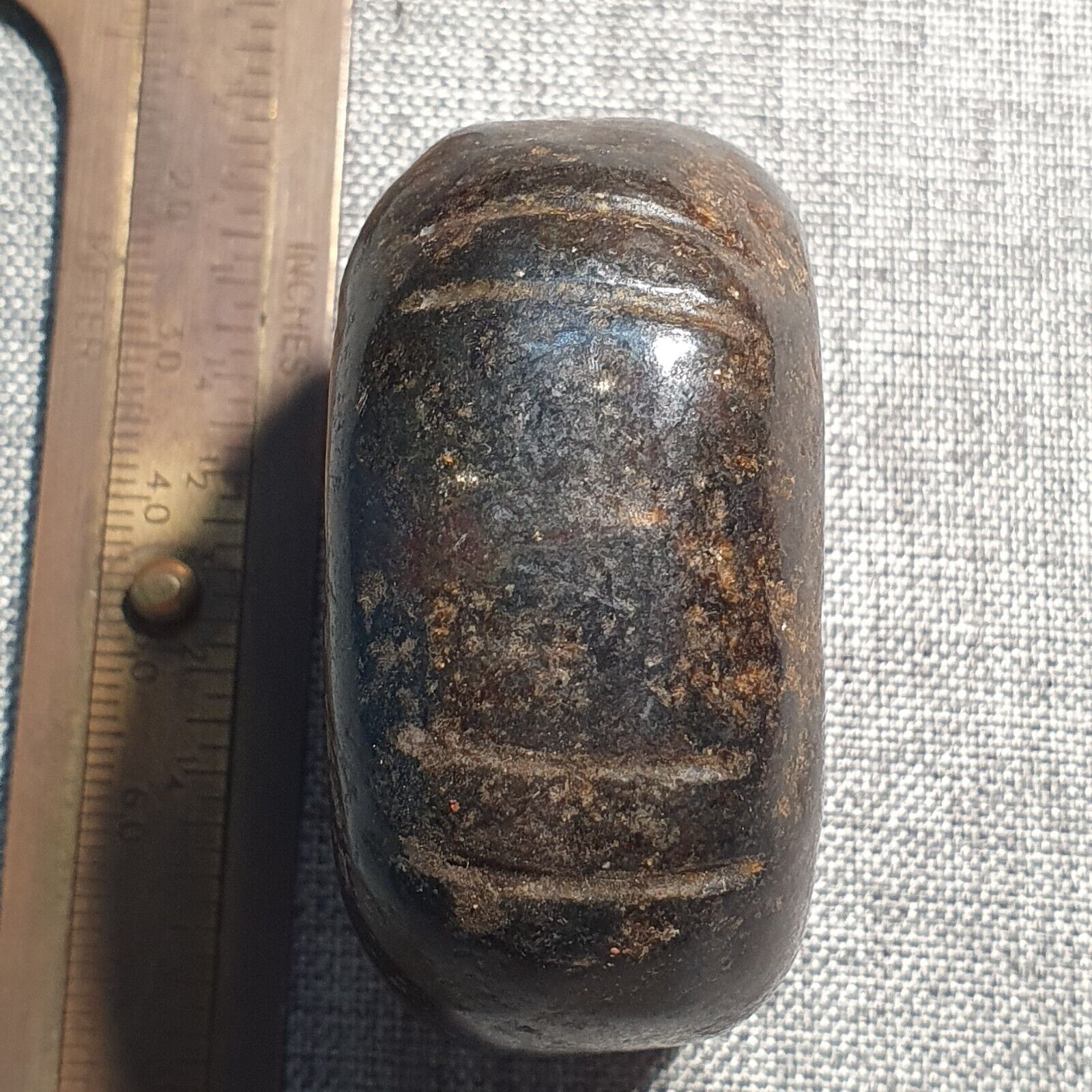 Antique Stone Jade mysterious Animal carving stone Amulet Bead Magnetic Stone #8