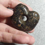 East Oasis Antique Carved Jade Animal Amulet Pendant Bead, Magnetic Stone No 8