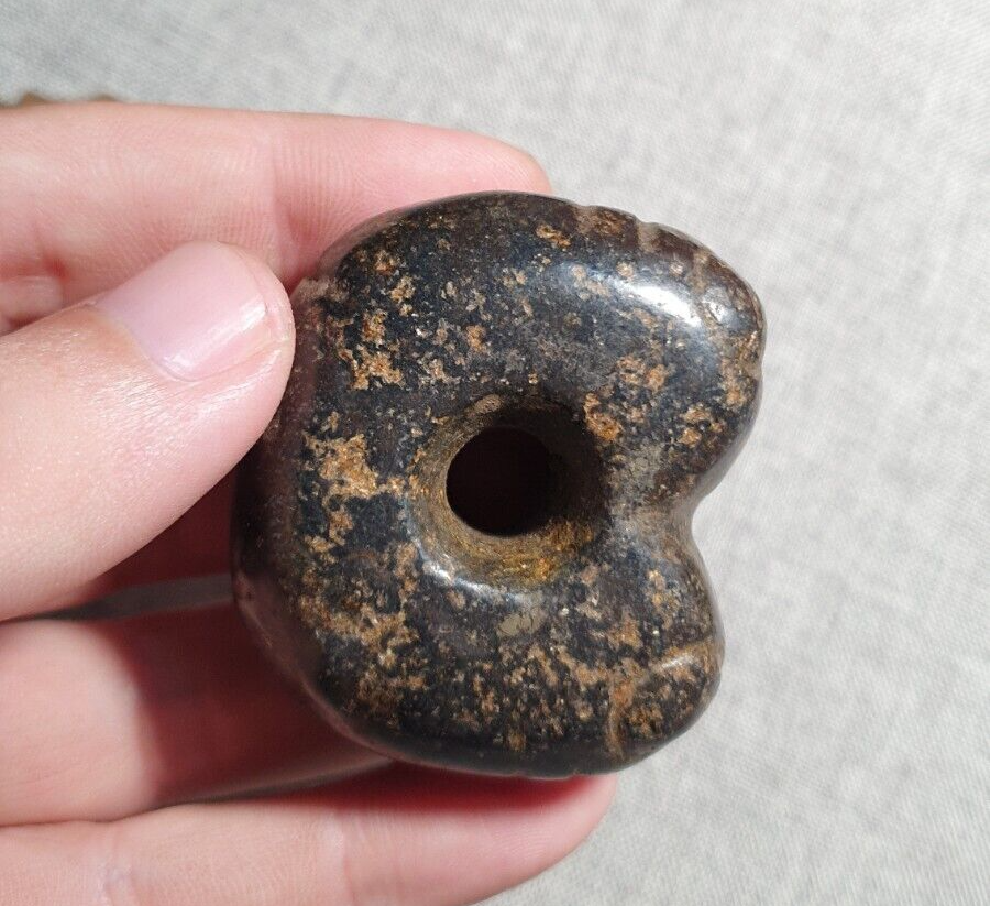 Antique Stone Jade mysterious Animal carving stone Amulet Bead Magnetic Stone #8