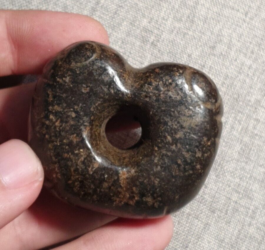 Antique Stone Jade mysterious Animal carving stone Amulet Bead Magnetic Stone #8