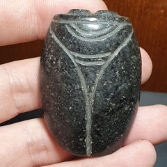Antique Stone Jade mysterious Animal carving stone Amulet Bead Magnetic Stone #1