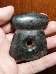 Antique Black Stone Jade Stone hand carved Amulet Pendant Bead Magnetic Stone 03