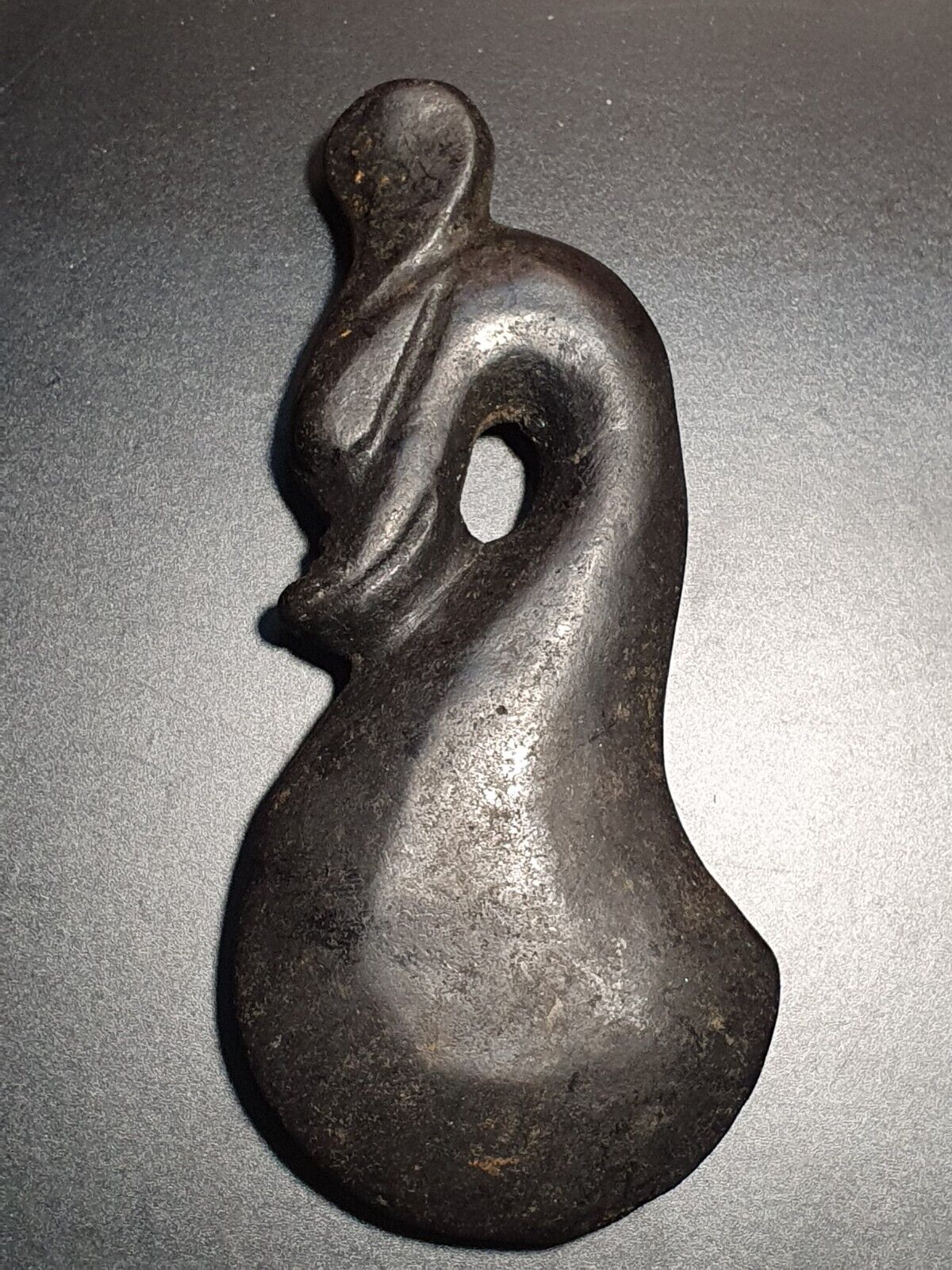Antique Stone Jade mystic animal carving stone Amulet  Bead Magnetic Stone 04