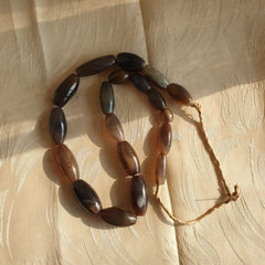 Antique Old African Agate Beads Grey Agate stone bead Necklace