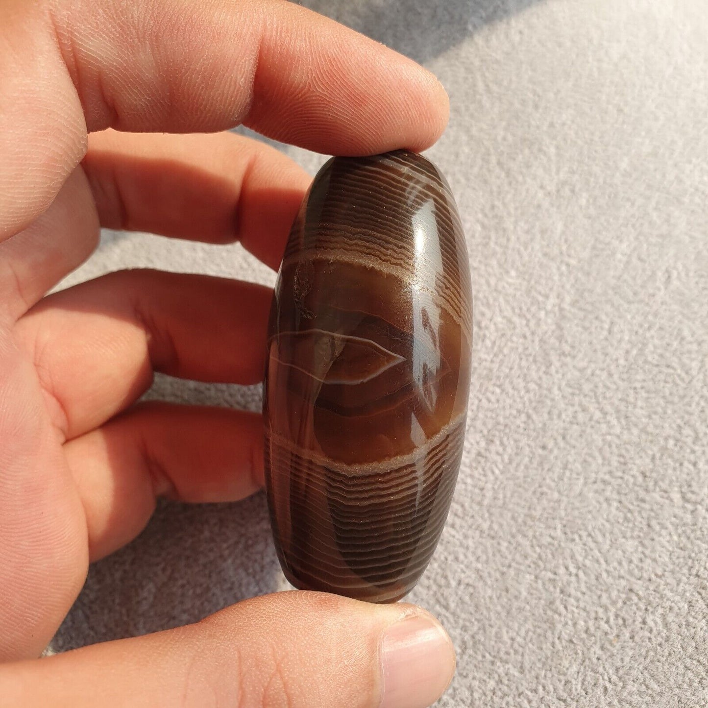 Altes Mogulzeit-Achat-Sulaimany-Achat-Steinperlen-Amulett