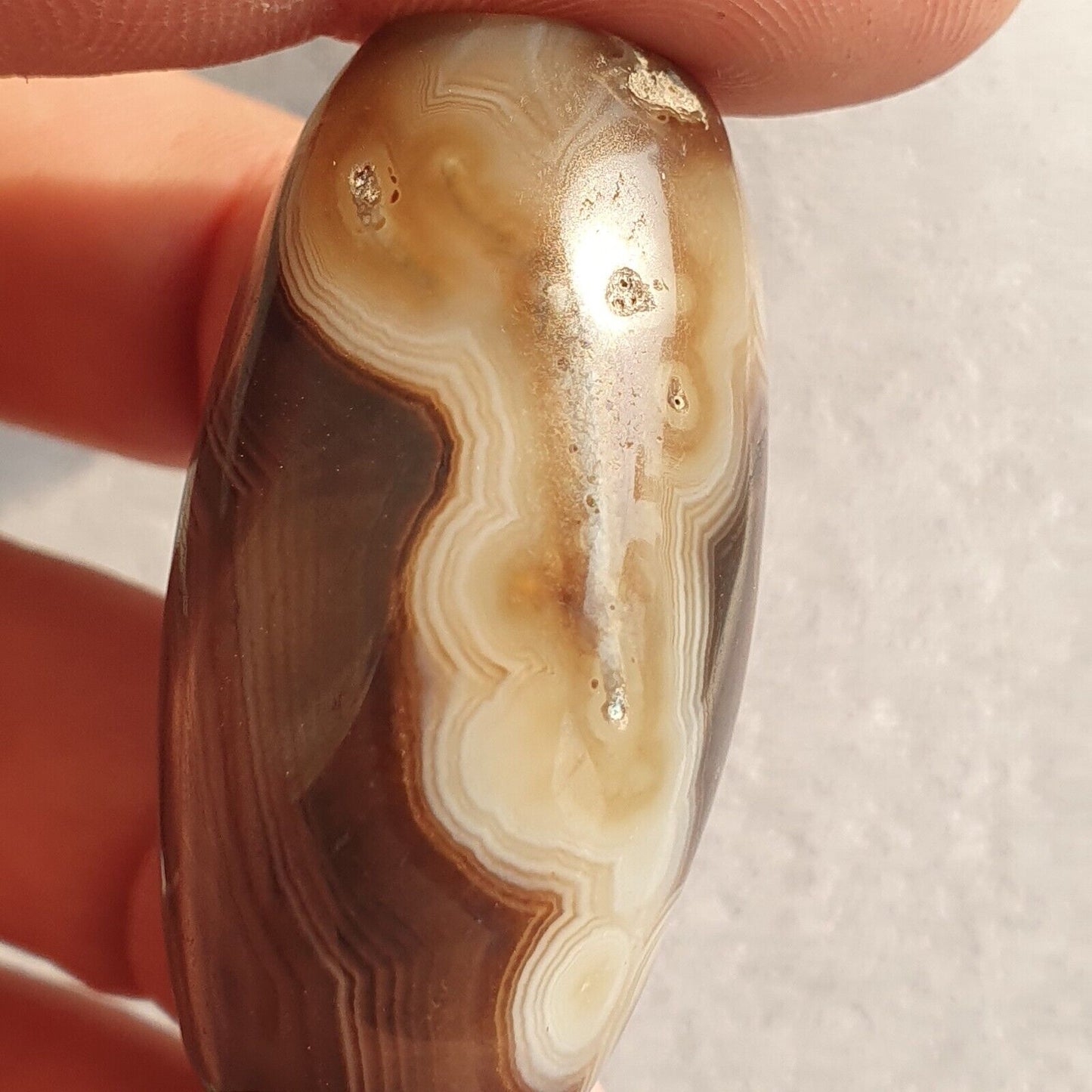 非常罕見的老許願瑪瑙多眼瑪瑙蘇萊曼尼瑪瑙石珠護身符