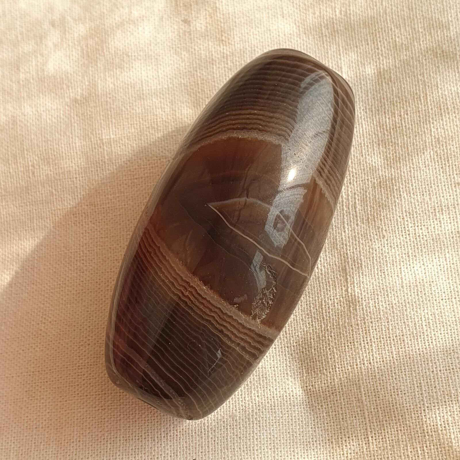 Old Mughal Era Banded Agate sulaimany Agate stone bead amulet