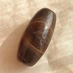 Old Mughal Era Banded Agate sulaimany Agate stone bead amulet