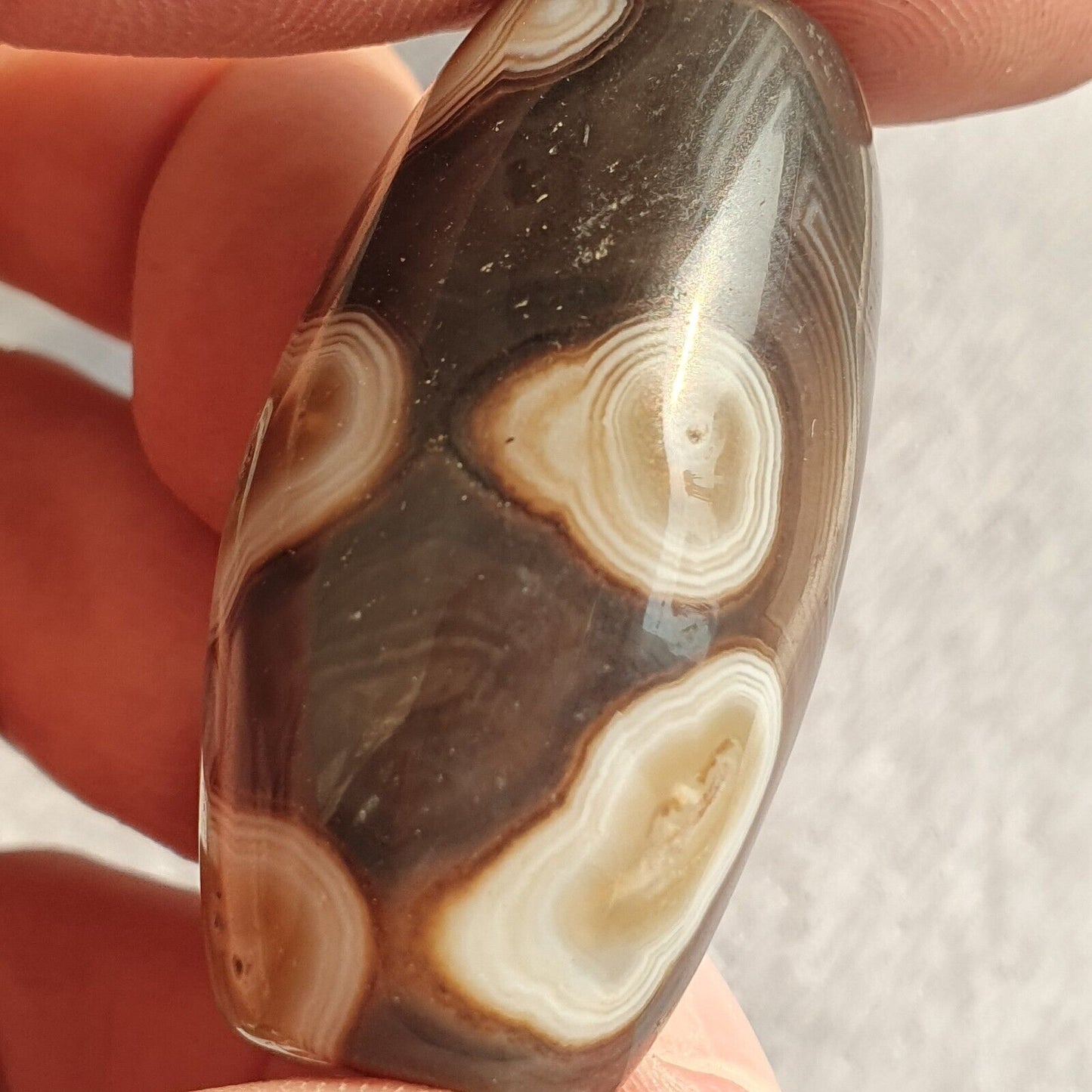 非常罕見的老許願瑪瑙多眼瑪瑙蘇萊曼尼瑪瑙石珠護身符