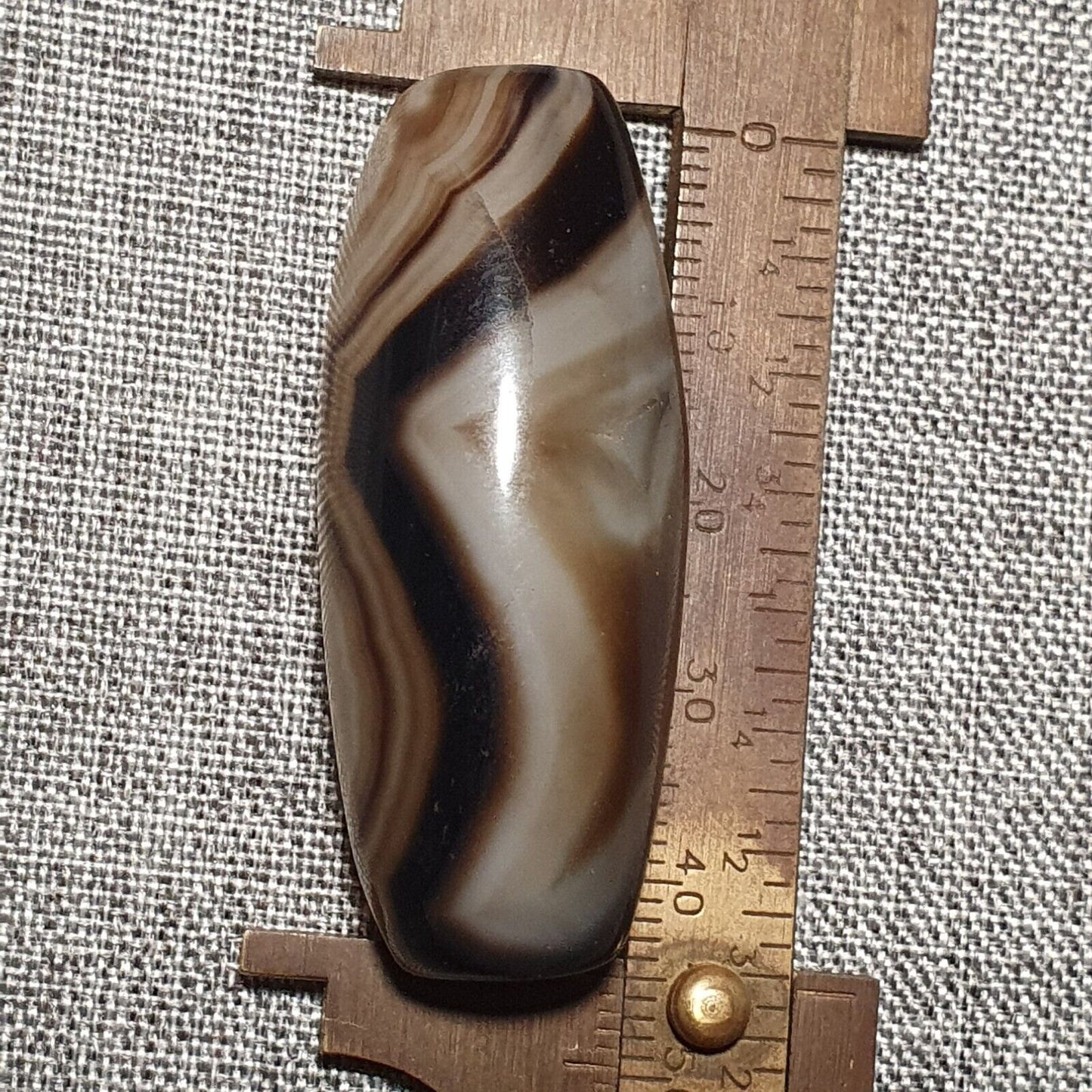 SL108 Kraftvolle nahöstliche spiritistische Achatperle mit natürlichen Augen, jemenitische Perle