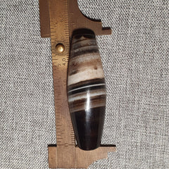 B178 Powerful Middle Eastern spiritualist Agate Bead Rare Pattern Yemeni Bead