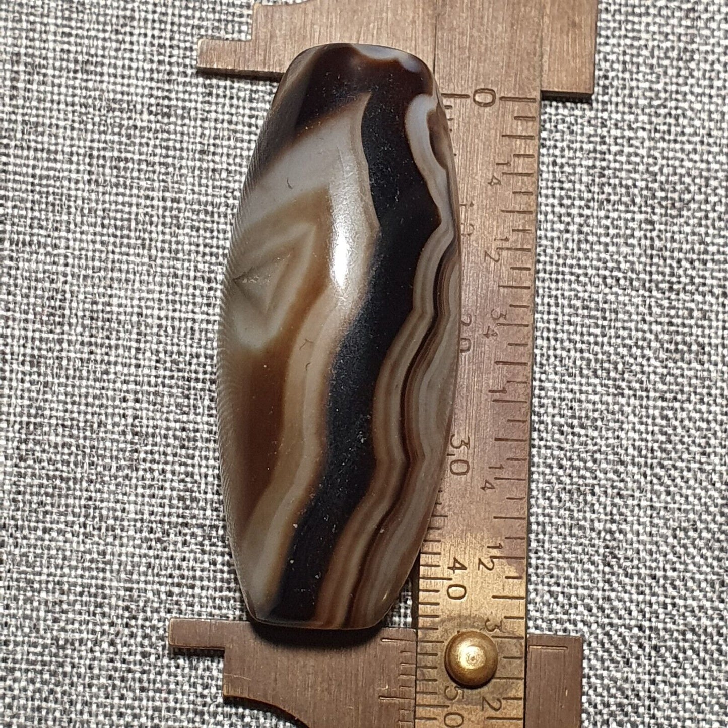 SL108 Kraftvolle nahöstliche spiritistische Achatperle mit natürlichen Augen, jemenitische Perle