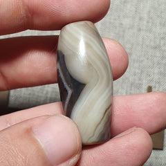 B487 Powerful Middle Eastern spiritualist Agate Bead Natural Eye Yemeni Bead