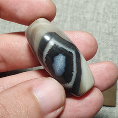 B85 Powerful Middle Eastern spiritualist Agate Bead Natural Eye Yemeni Bead